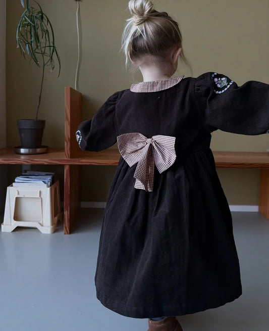 LUNA MINI KJOLE - FUDGE