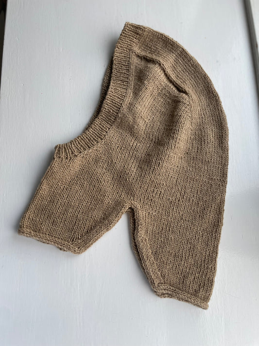 Håndstrikket Balaclava, Merino str. 2 år