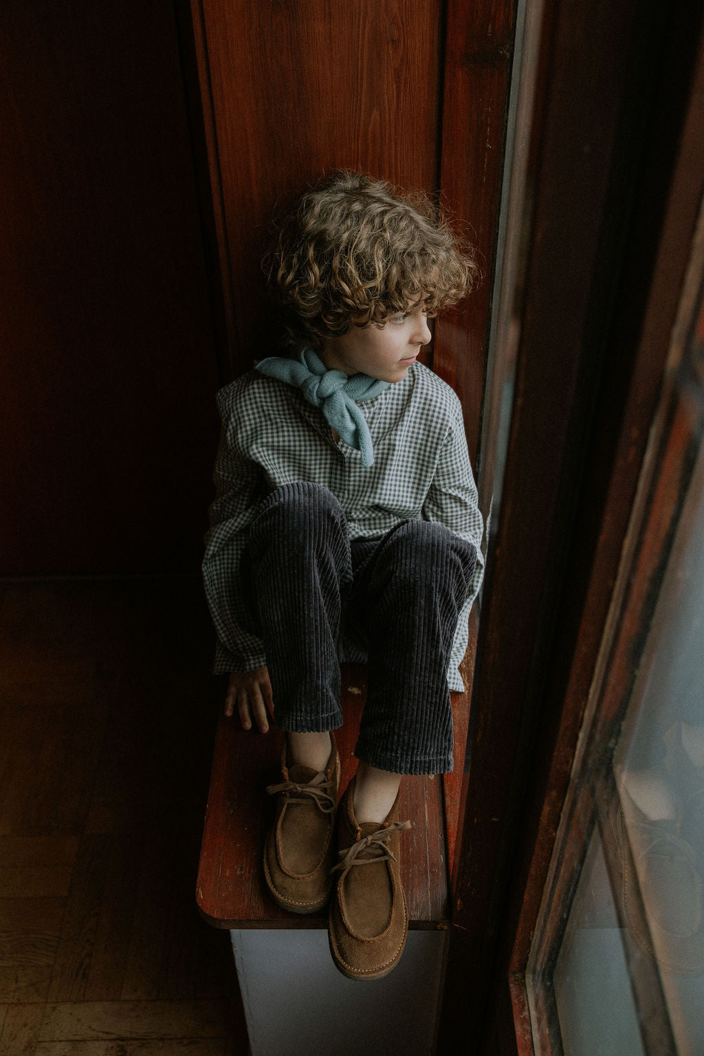 Lalaby Carlo Shirt Junior - Forest Check