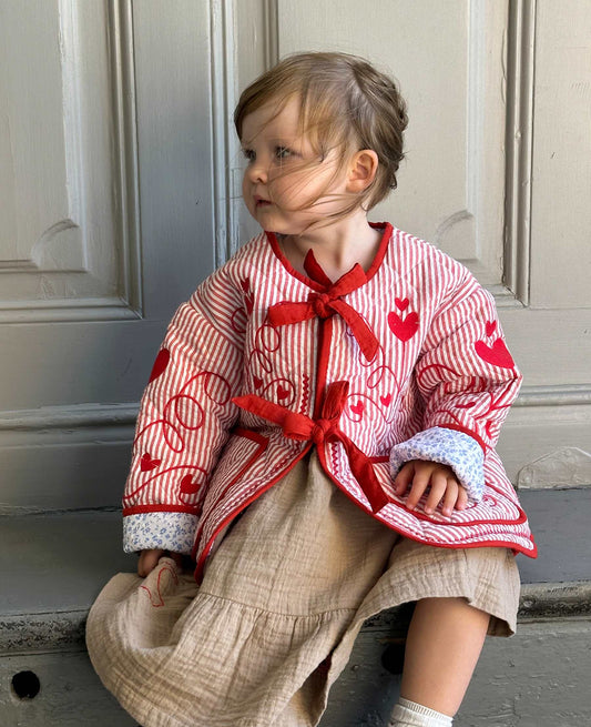 Sissel Edelbo Penny MINI Jacket - Red stripes