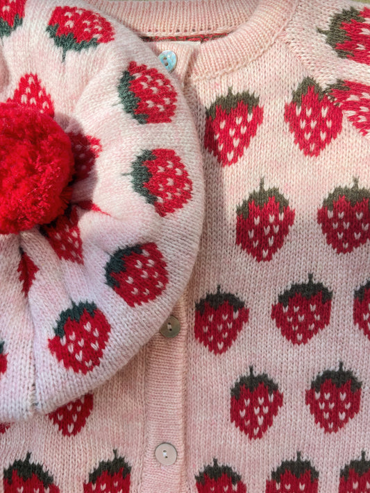 Konges Sløjd Belou Cardigan - Strawberry