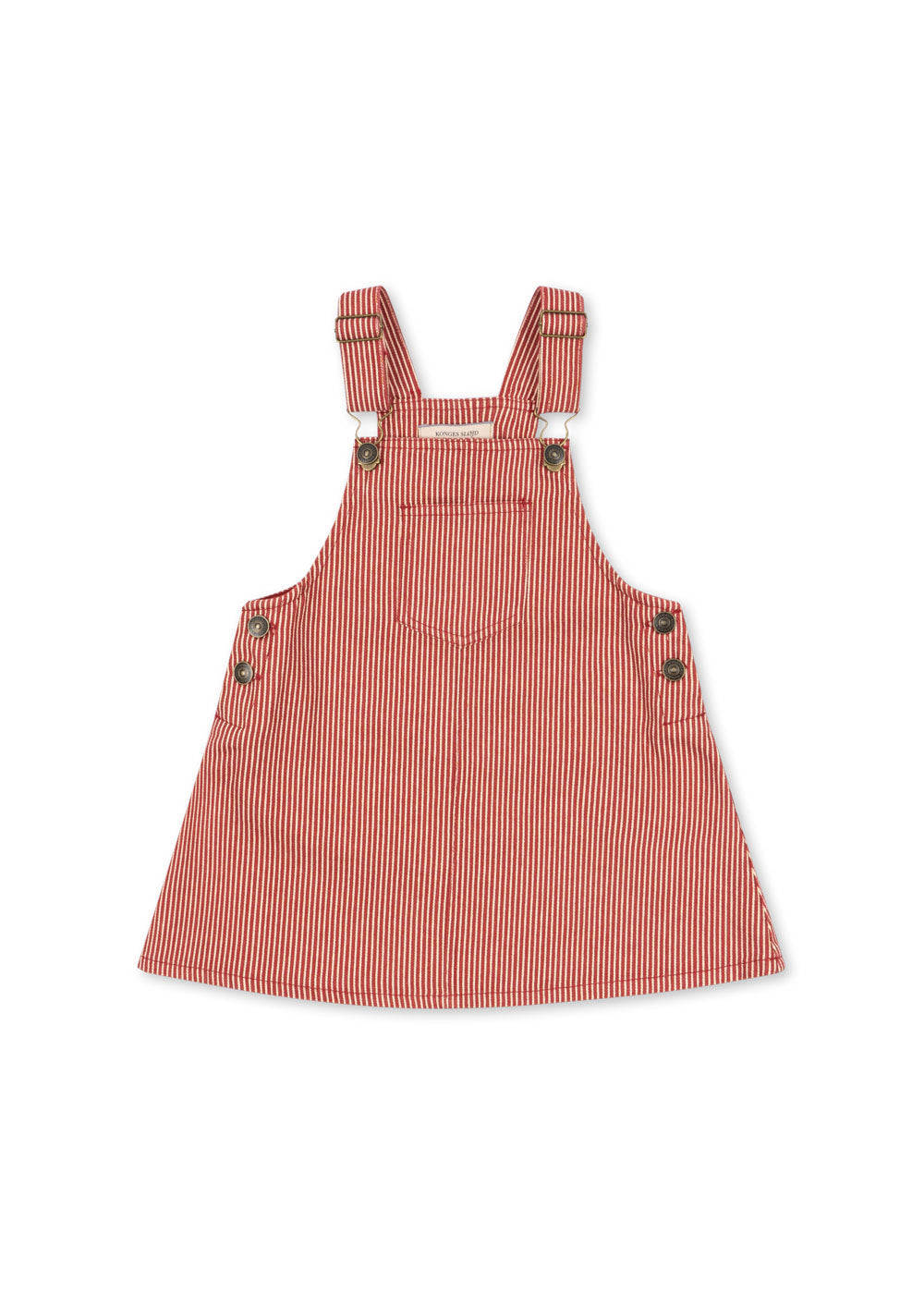 Konges Sløjd Luc Overall Dress - Milk Rouge Stripe