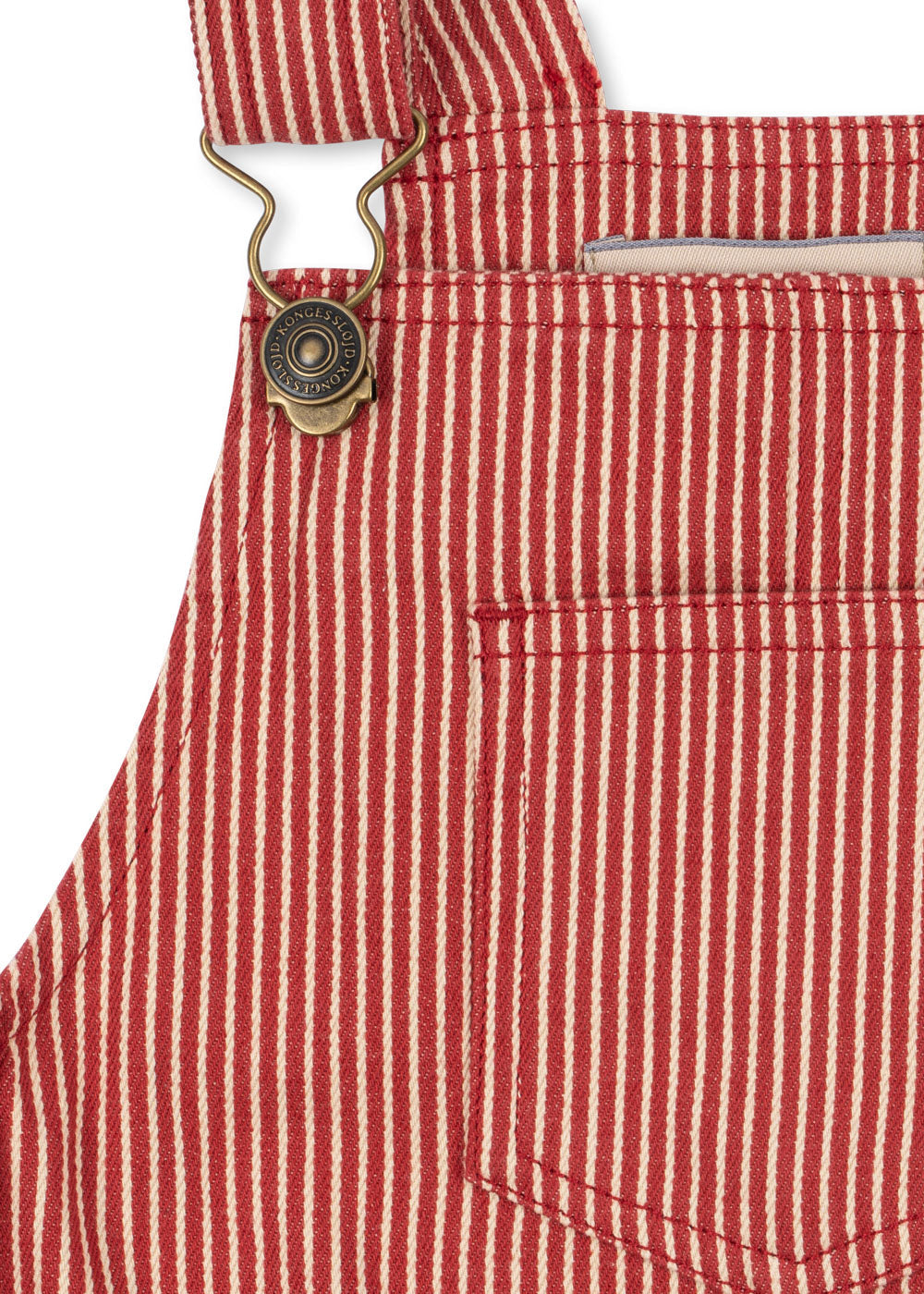 Konges Sløjd Luc Overall Dress - Milk Rouge Stripe