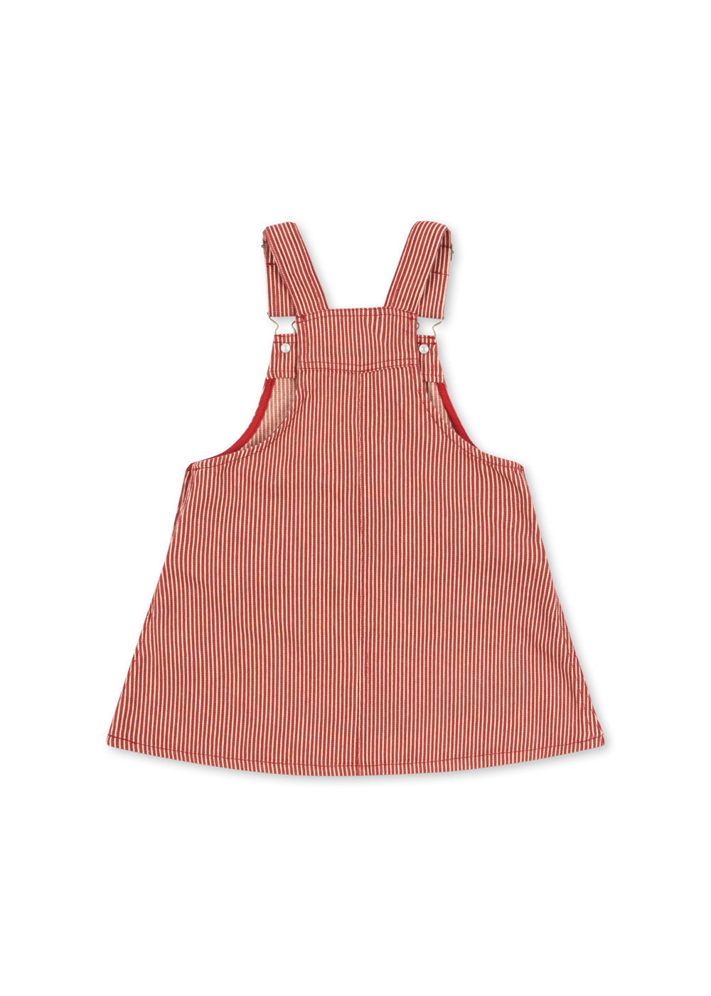 Konges Sløjd Luc Overall Dress - Milk Rouge Stripe
