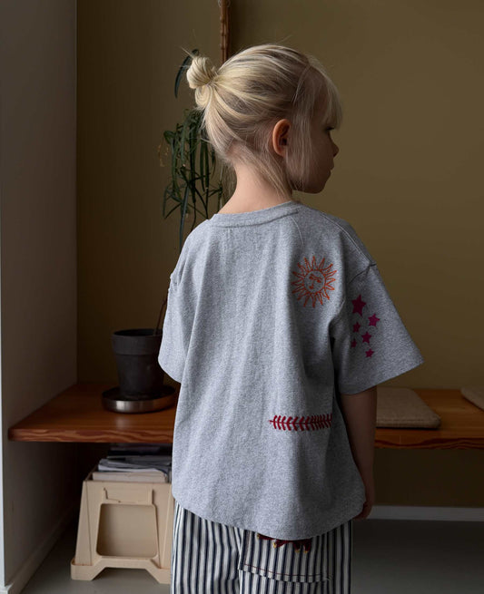 Sissel Edelbo Billie MINI T-shirt - Grey Melange