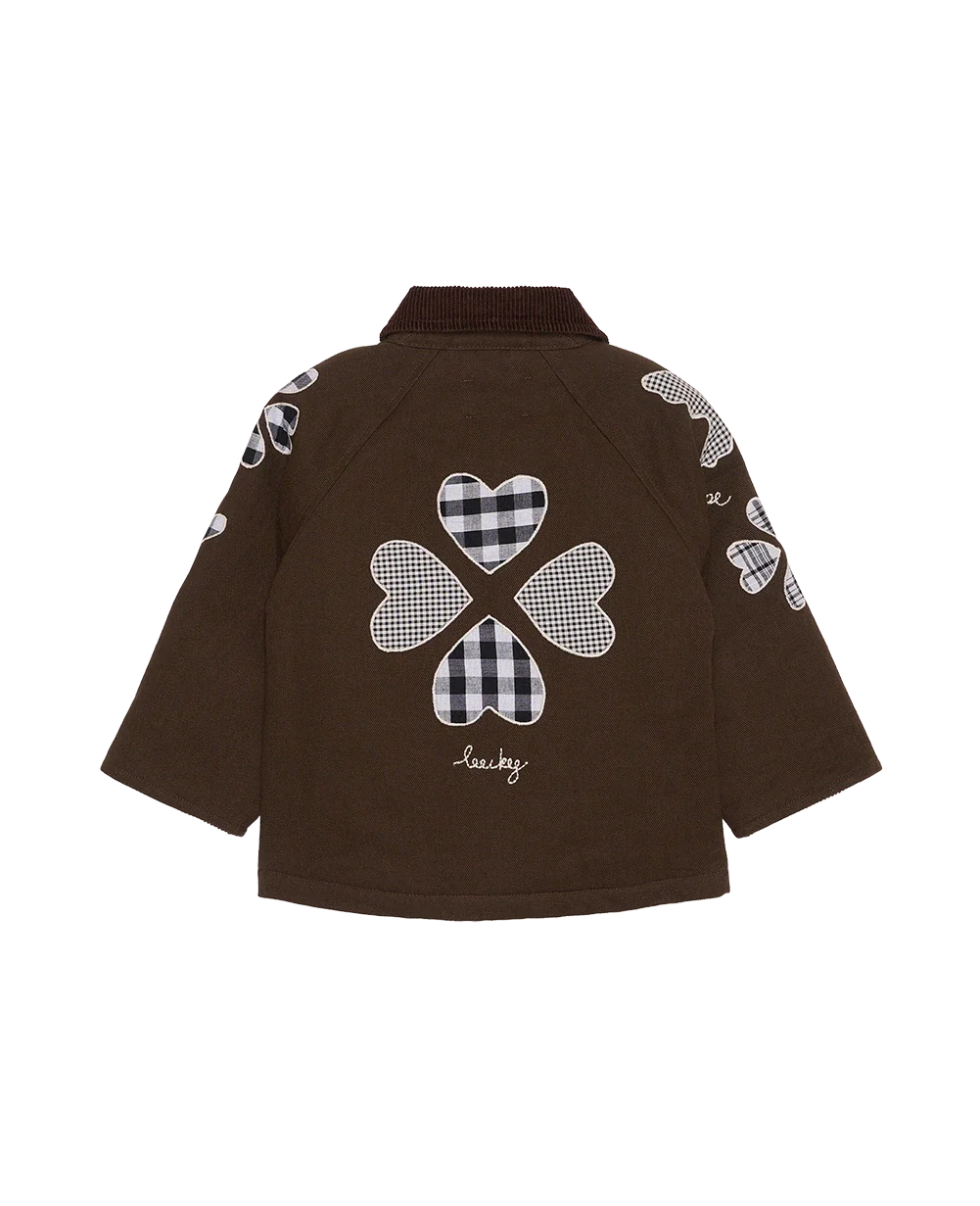 LILLIBETH MINI JAKKE - CHECKED BROWN