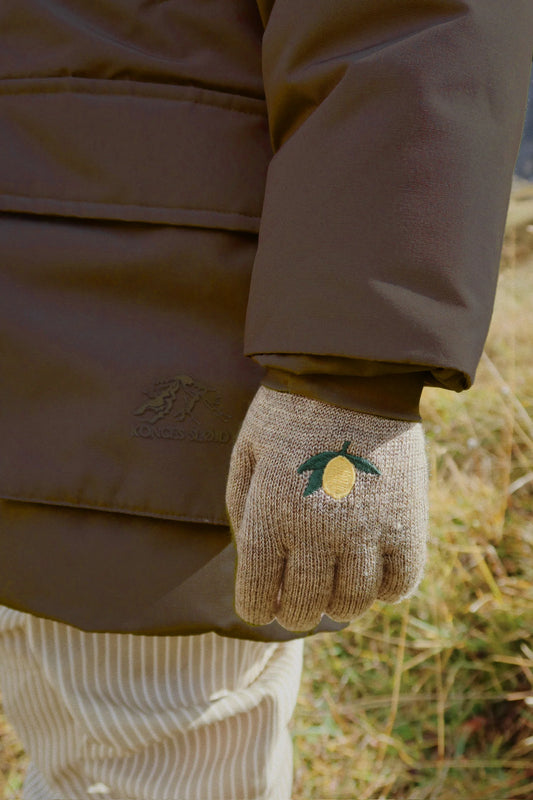 Konges Sløjd 2-Pack Filla Gloves - Lemon/Stripe