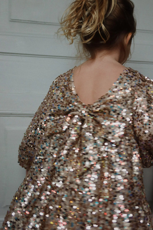 Konges Sløjd Lila Sequins Dress - Gold Glitter