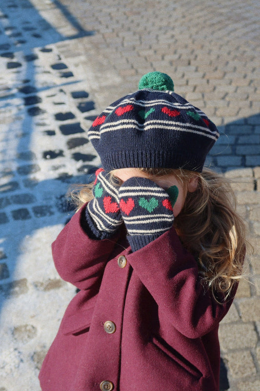 Konges Sløjd Belou Knit Beret - Heart
