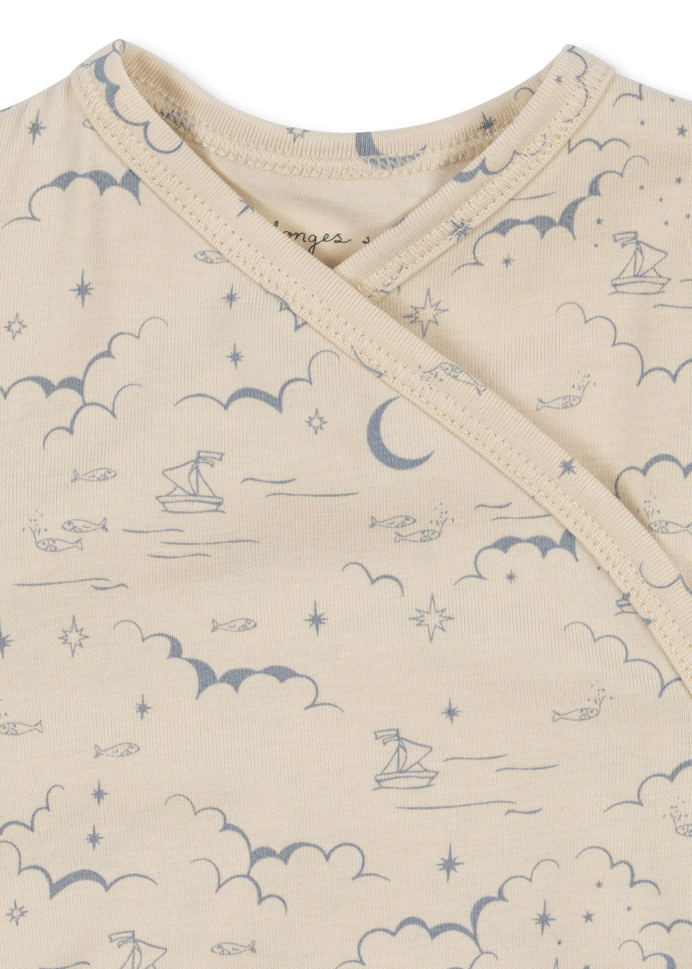 Konges Sløjd Bodystocking til nyfødt - Cielo Marino