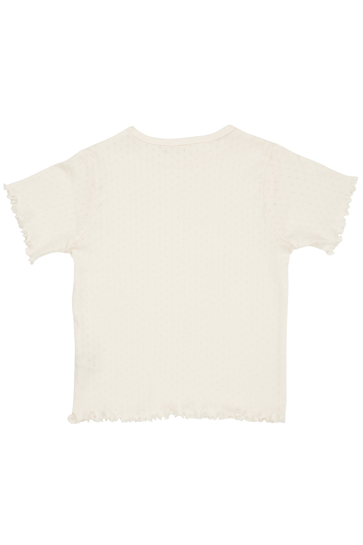 Copenhagen Colors Summer Pointelle T-shirt - Cream
