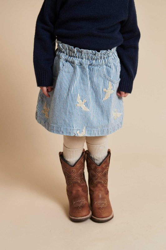 Copenhagen Colors Yarndyed Stripe Twill Skirt