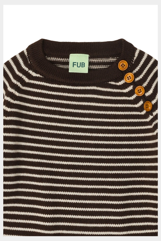 FUB Sweater - Merino - Mocca/Ecru
