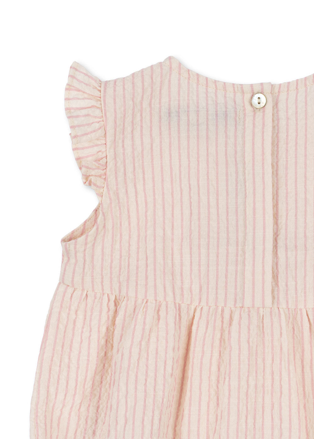 Konges Sløjd Ellie Frill romper - Peony Stripe