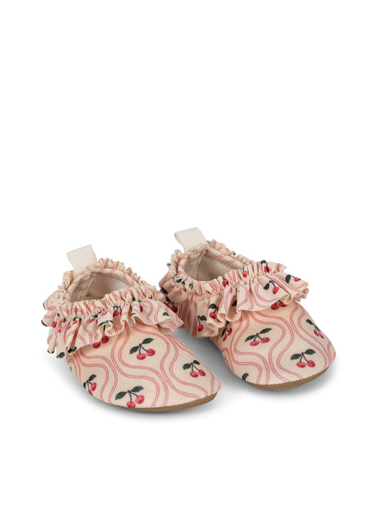 Konges Sløjd Merle Frill Swim Shoes - Cherry Pink Motif