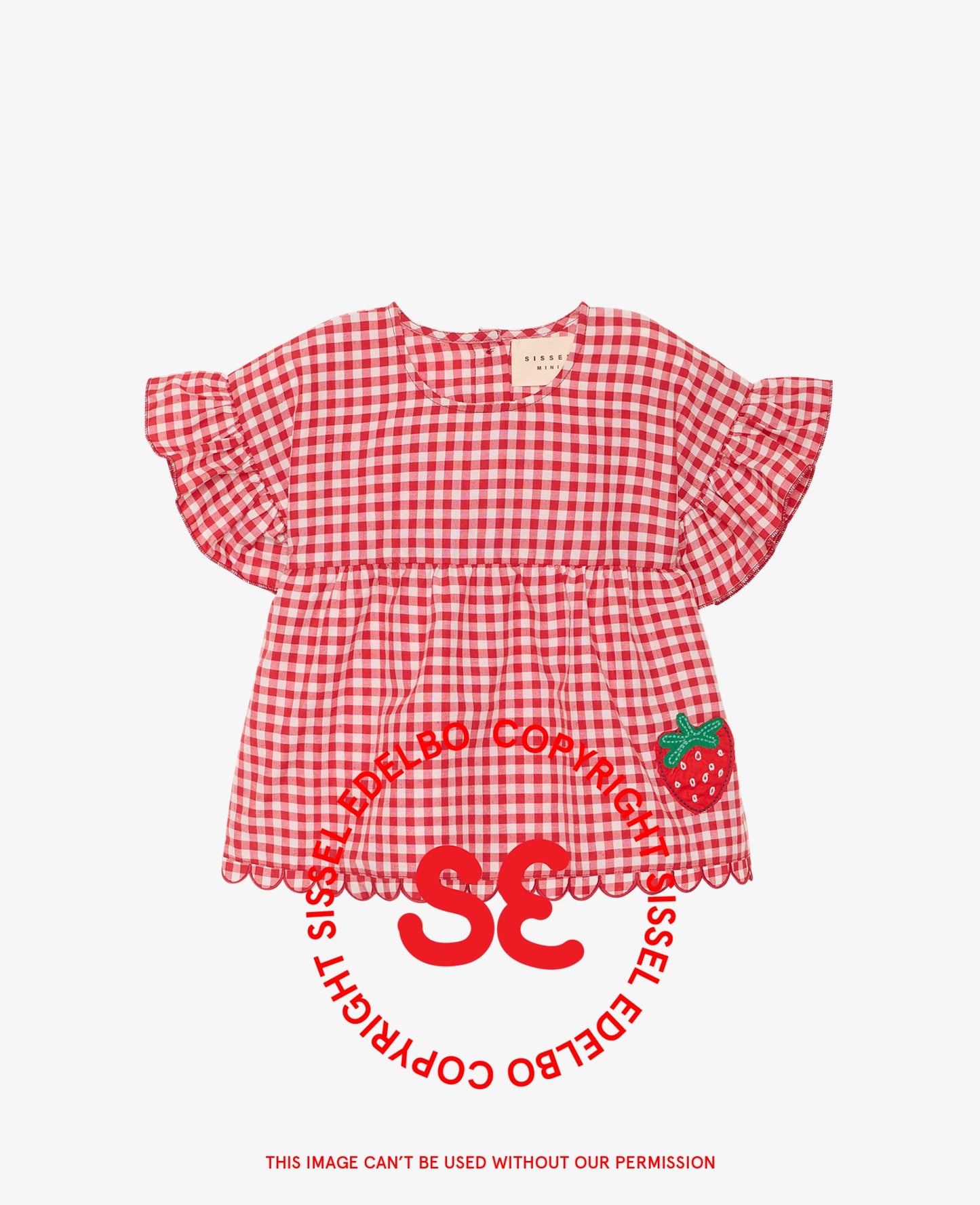 Sissel Edelbo Charlene MINI top - Red Checks
