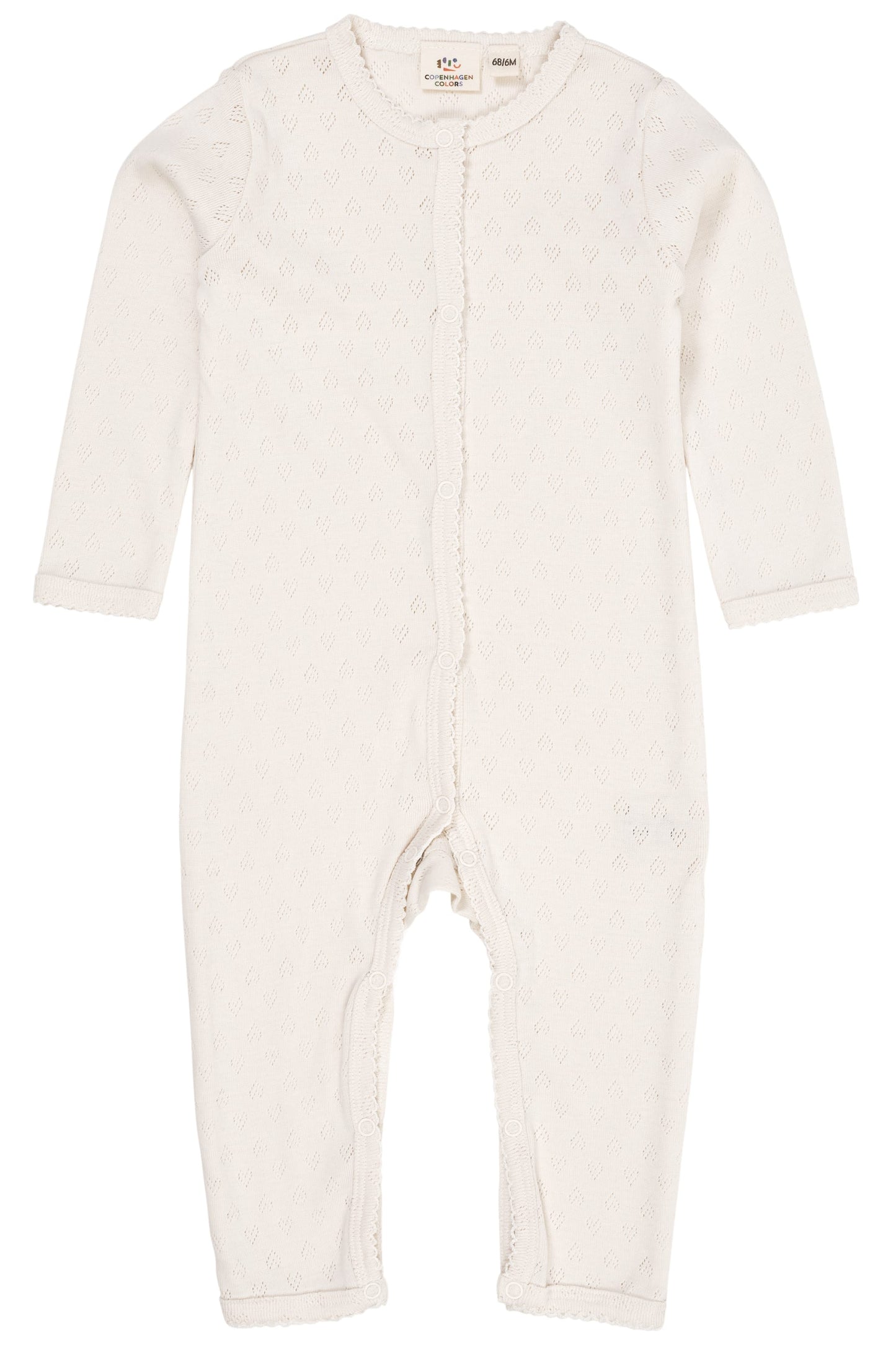 Copenhagen Colors Pointelle Heart Heldragt - Cream