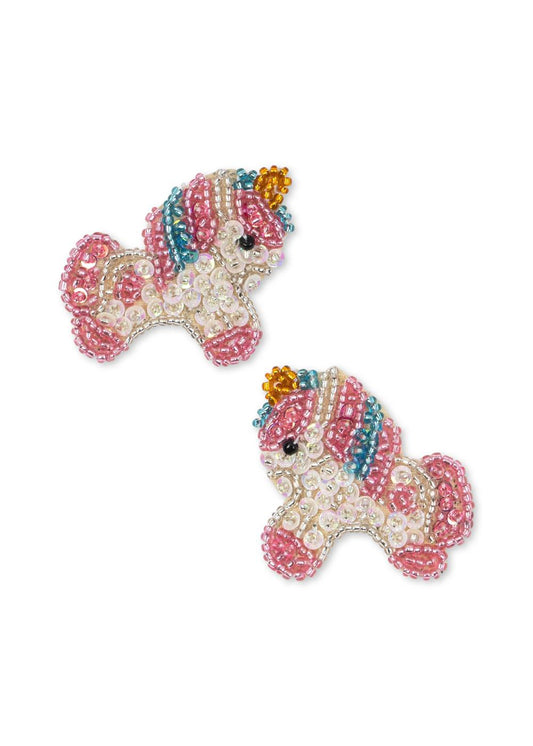 Konges Sløjd 2-pak Beaded Hairclips - Unicorn
