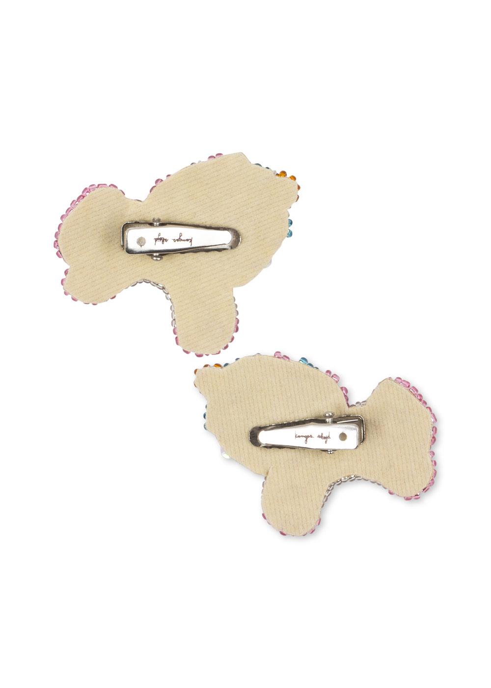 Konges Sløjd 2-pak Beaded Hairclips - Unicorn