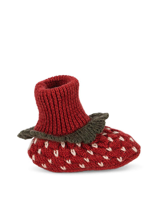 Konges Sløjd Strawberry Booties - True Red