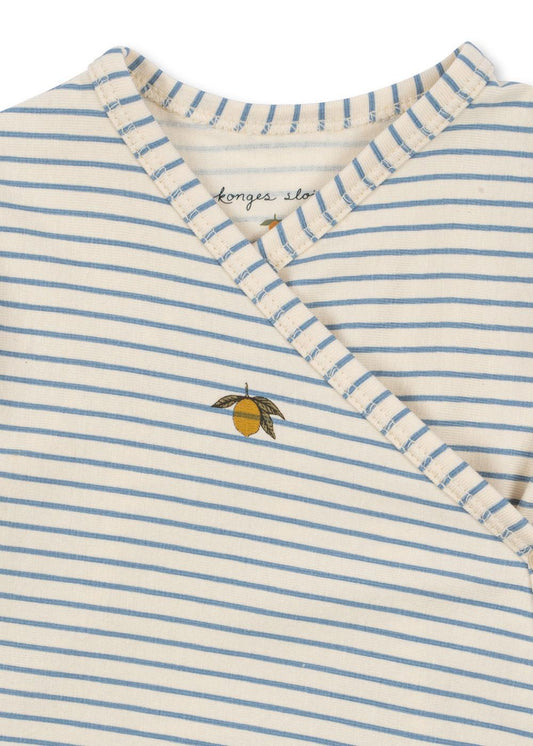 Konges Sløjd Basic Newborn Onesie - Stripe Bluie