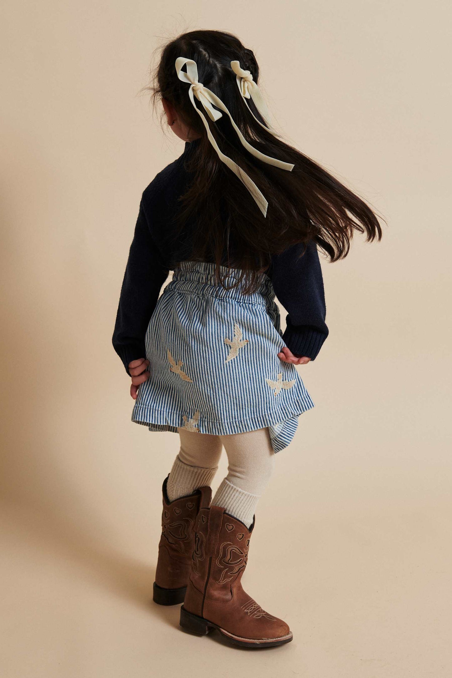 Copenhagen Colors Yarndyed Stripe Twill Skirt