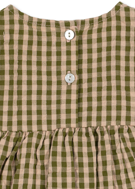KIM ROMPER - AVOCADO CHECK