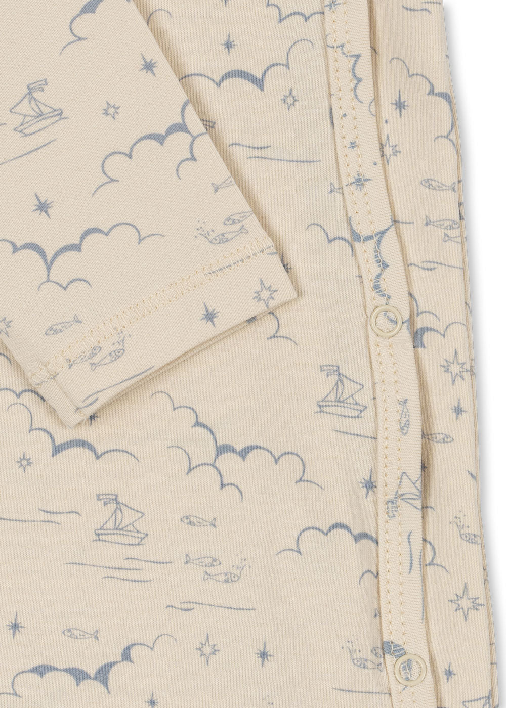 Konges Sløjd Basic Newborn Onesie - Cielo Marino