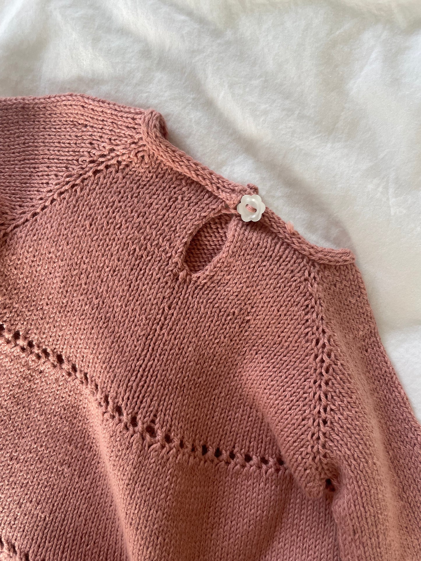 Håndstrikket kjole i Merino str. 56