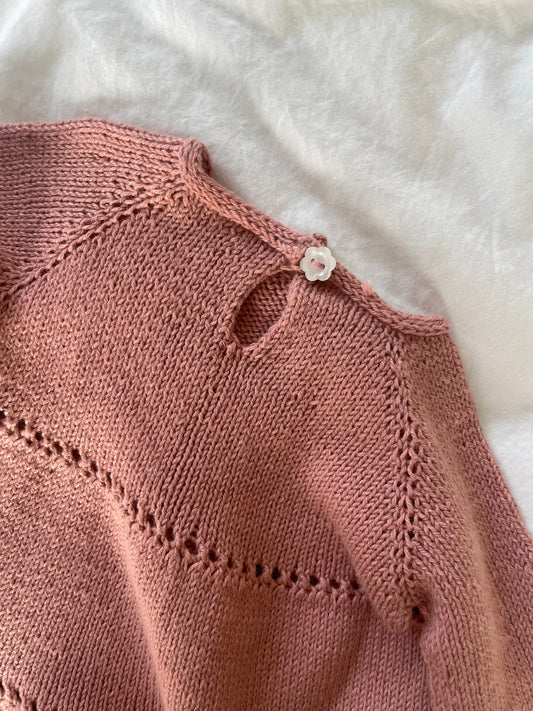 Håndstrikket kjole i Merino str. 56