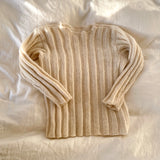Håndstrikket sweater i uld str. 5-6 år