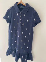 Ralph Lauren navyblå Polo kjole str. 6 år