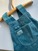 Retro overalls i babyfløjl str. 6-9 mdr
