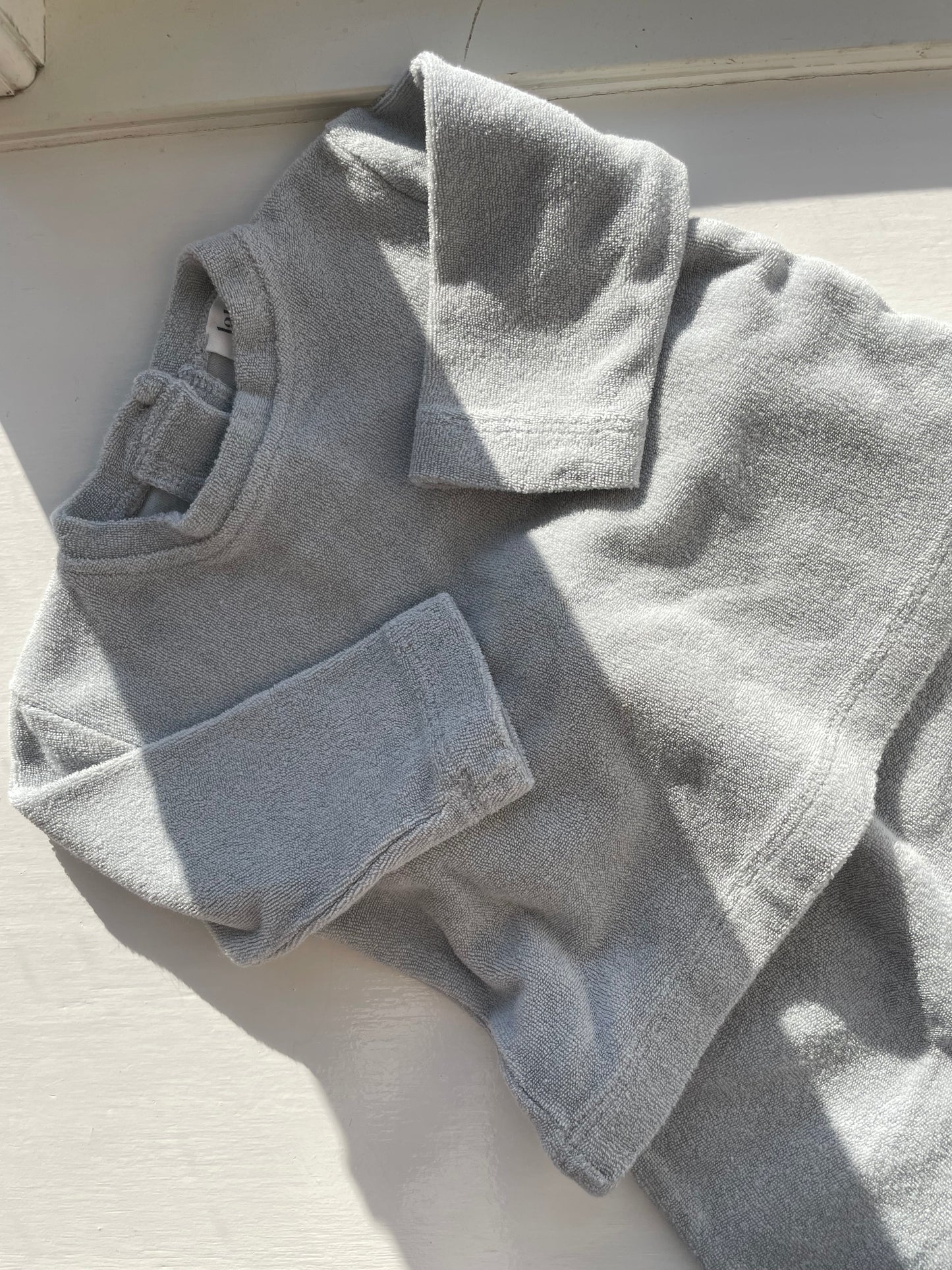 Lalaby Terry sæt - Barely Blue 6 mdr