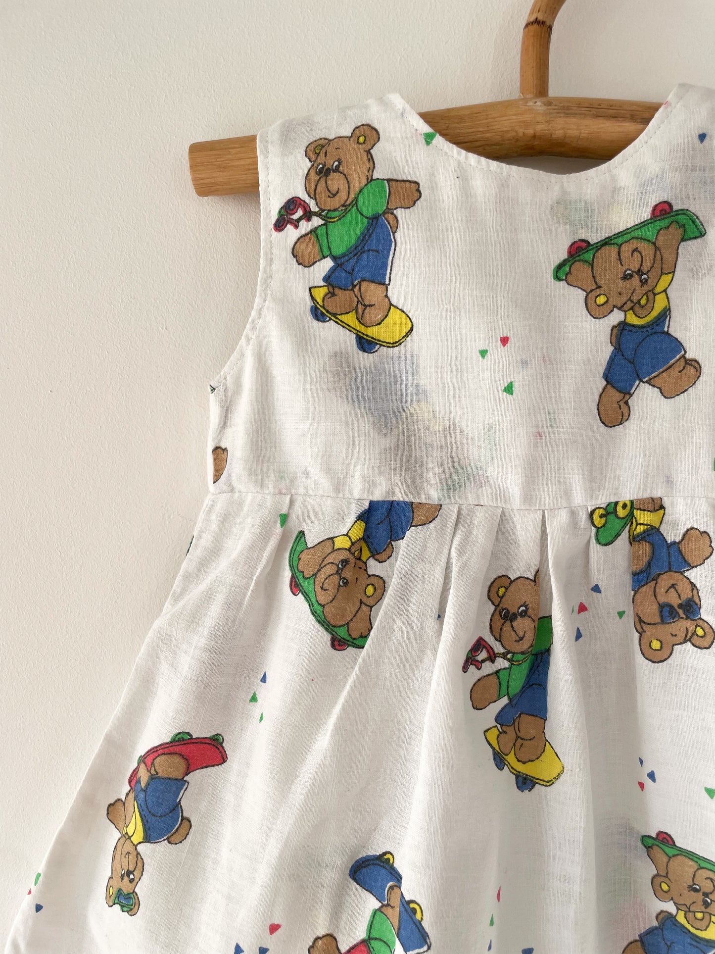 Vintage kjole med bamser str. 6 mdr