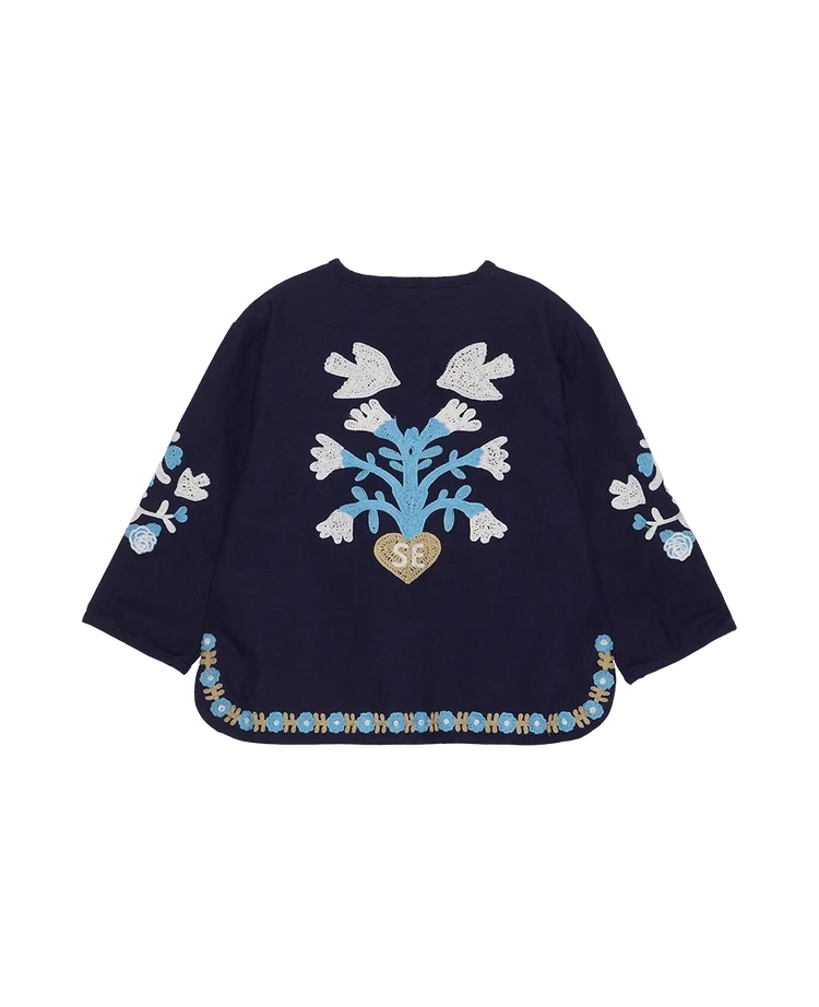 MAGGIE MINI JAKKE - NAVY HORSES
