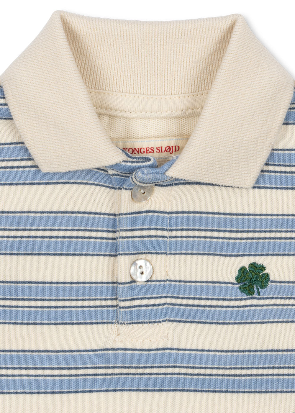 Konges Sløjd Spotty kortærmet Polo - Stripe Ciel