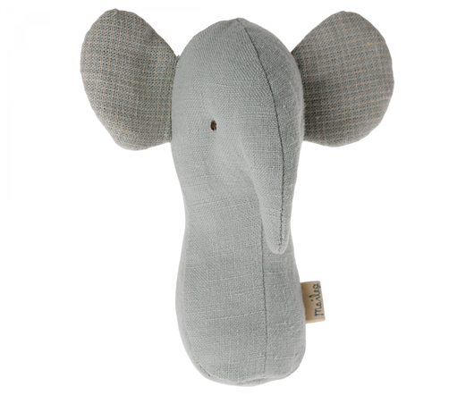 Maileg Lullaby Friends rangle, Elefant - Støvet blå
