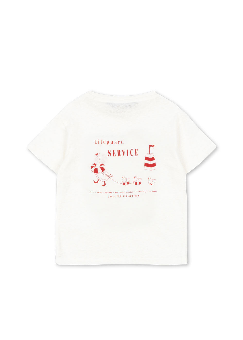 Konges Sløjd Era T-shirt - off white/lifeguard service