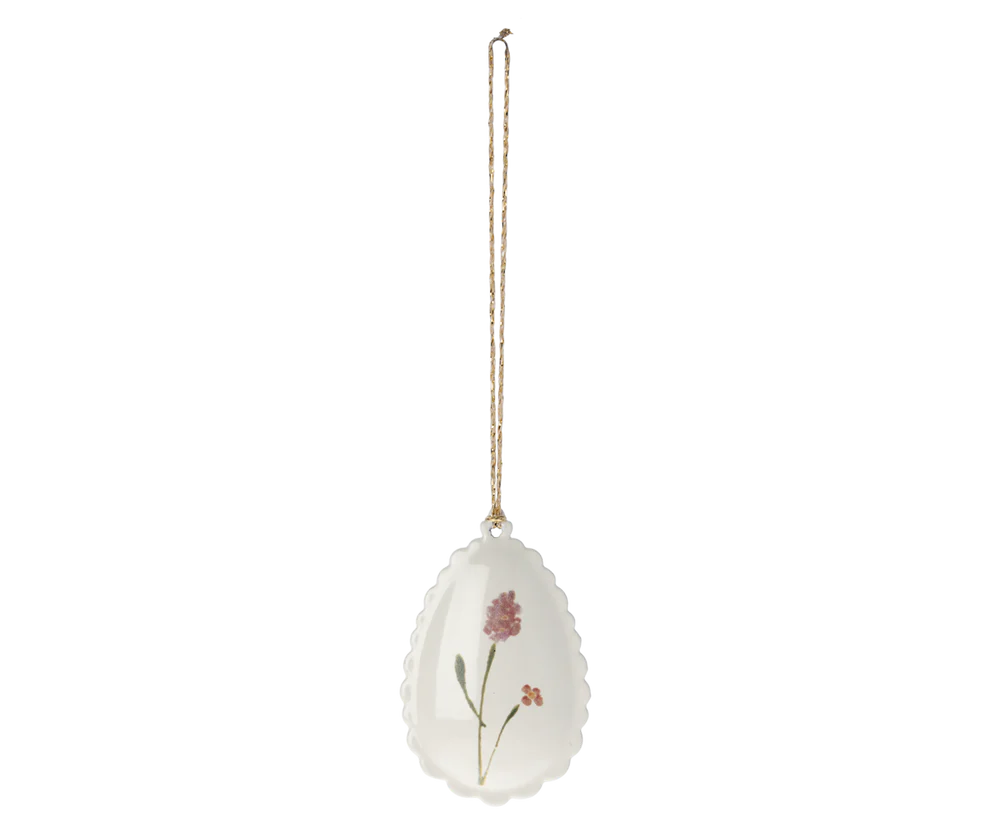 Maileg Påskeæg ophæng m. Bølgekant - Rosa