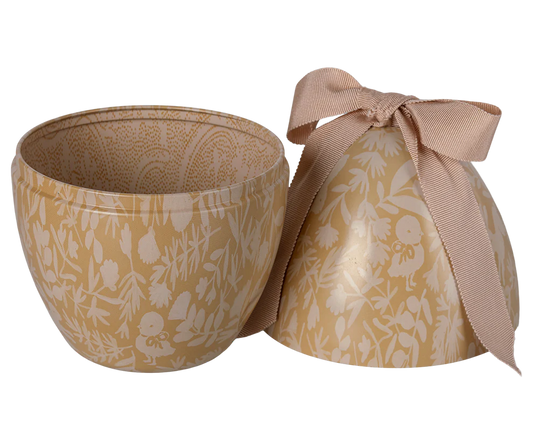 Maileg Påskeæg i metal - Lys gul