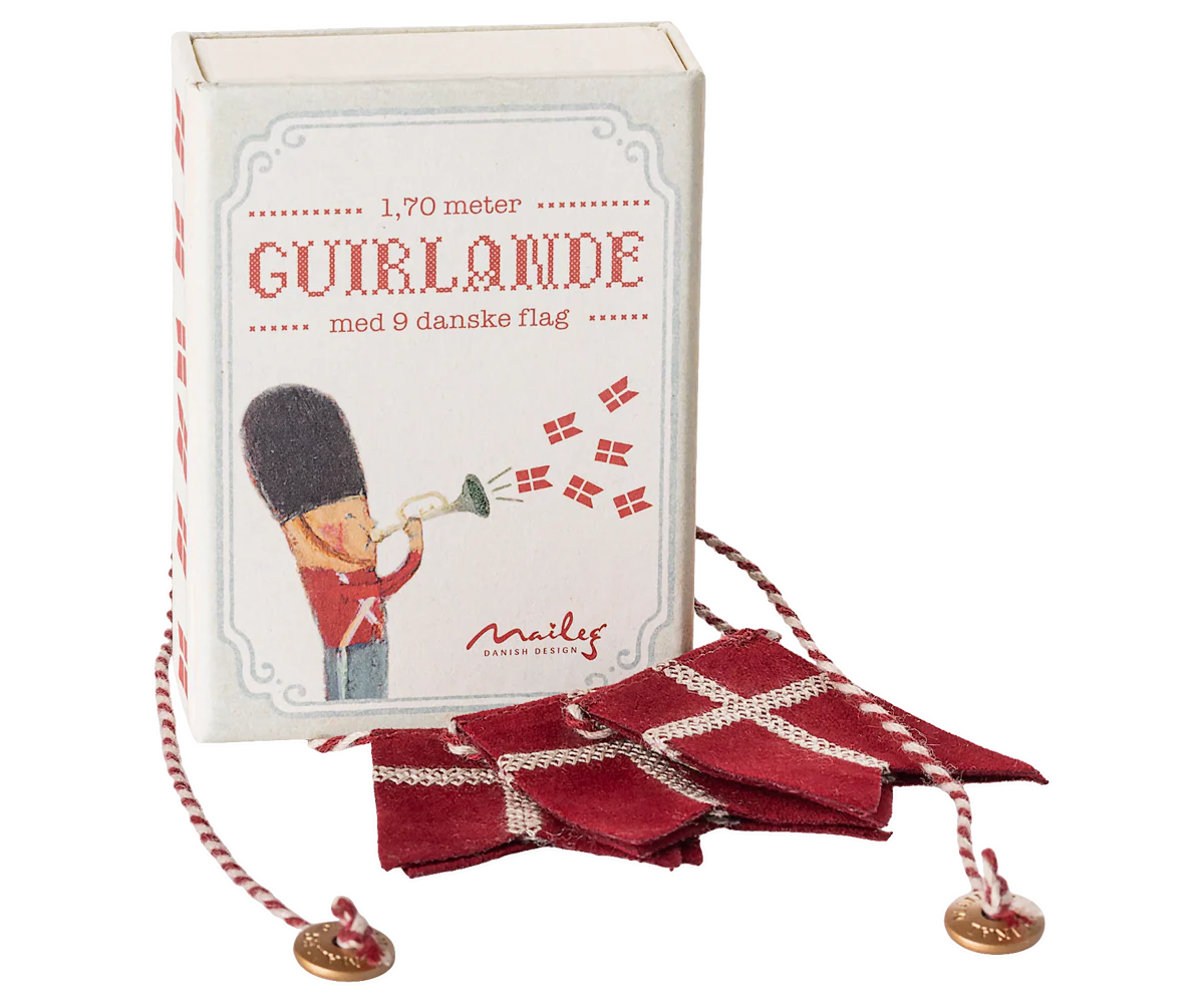 Maileg Dannebrog Flagguirlande 170 cm