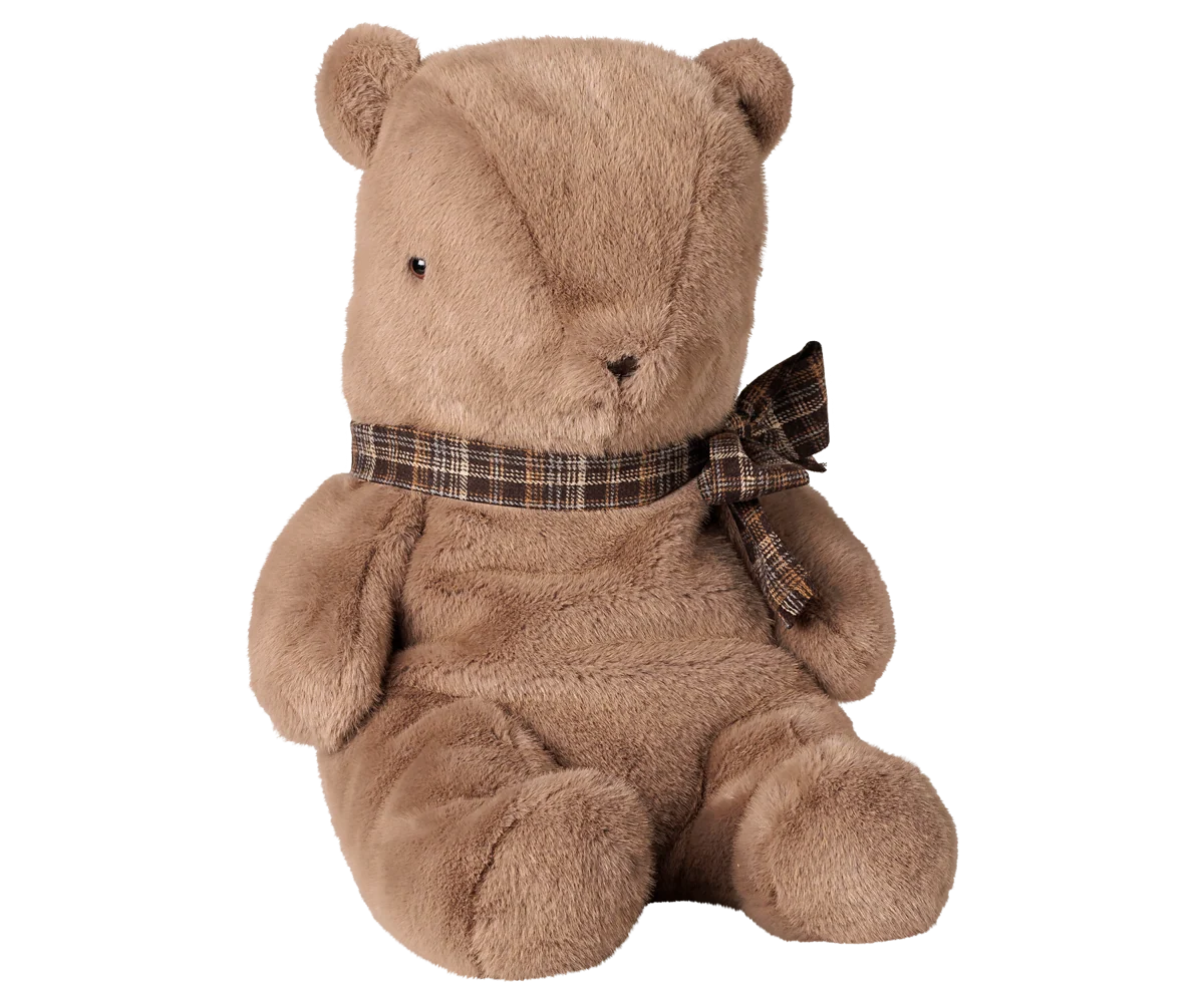 TEDDY I PLYS - STOR - MØRK MUSHROOM