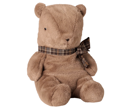 TEDDY I PLYS - STOR - MØRK MUSHROOM