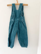 Retro overalls i babyfløjl str. 6-9 mdr