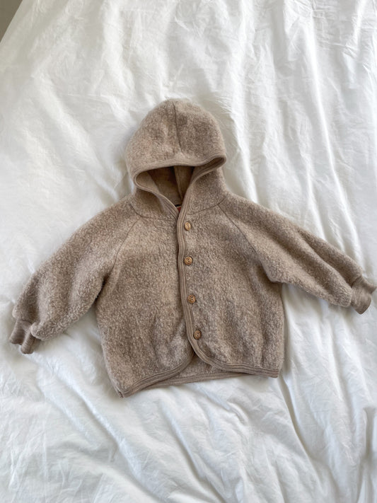 Engel jakke i uldfleece str. 74-80