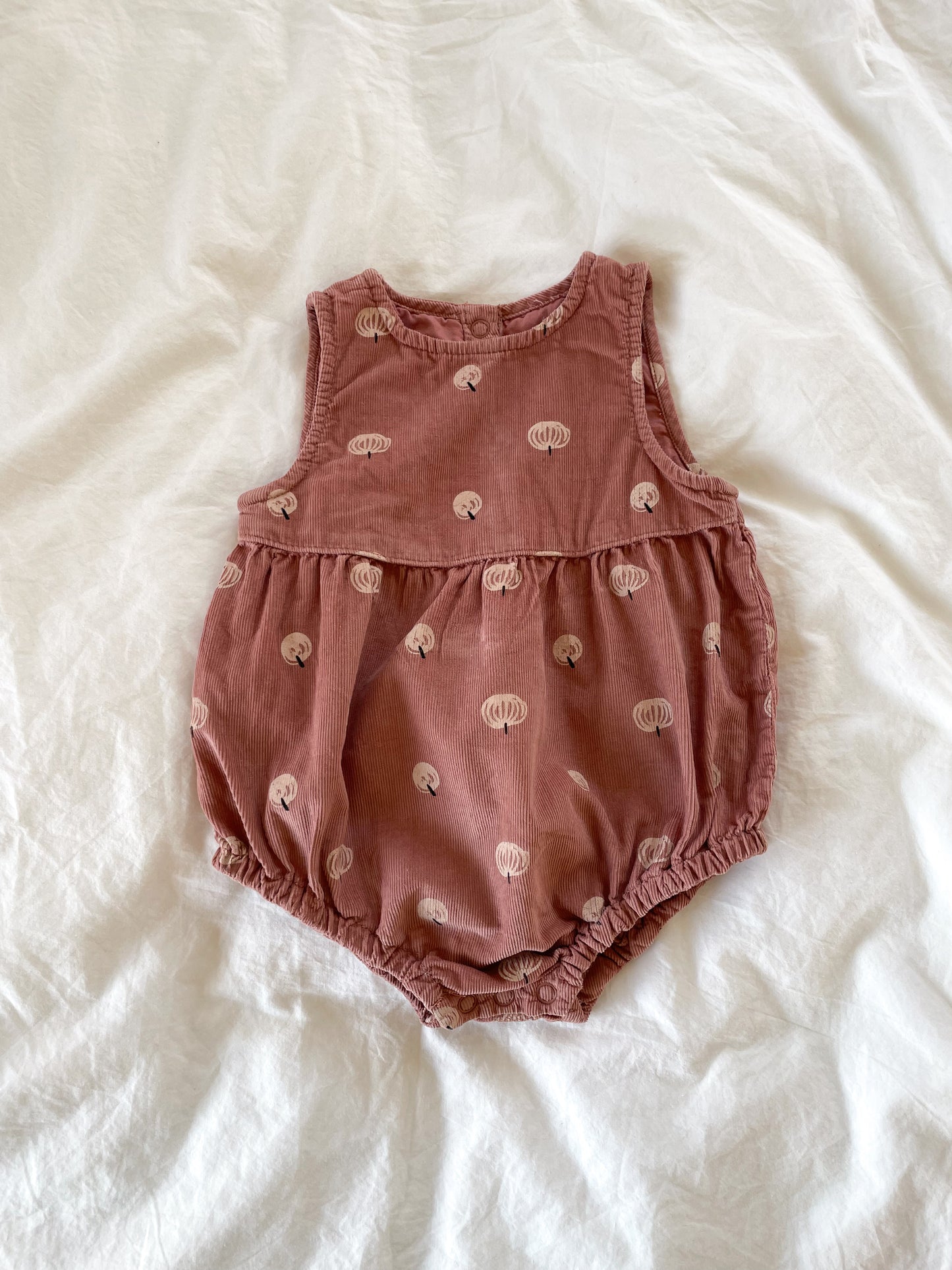 Zara romper i babyfløjl str. 6 mdr