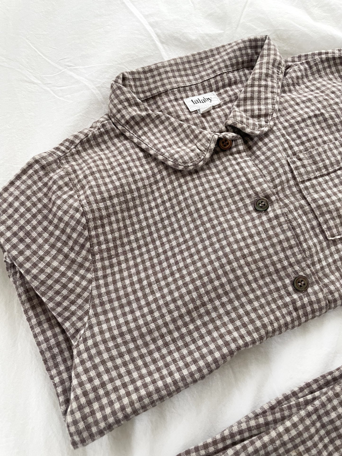 Lalaby ternet pyjamas - mini check - str. 5 år