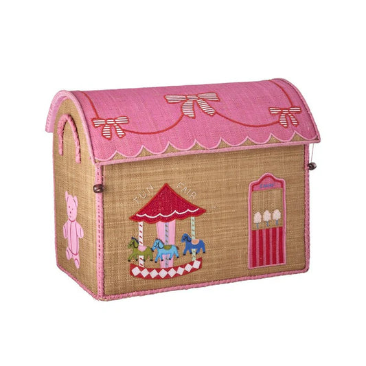 Rice Raffia Opevaringshus Mellem - Pink Fun Fair - FORUDBESTIL