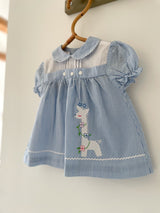 Vintage stribet kjole str. 3 mdr